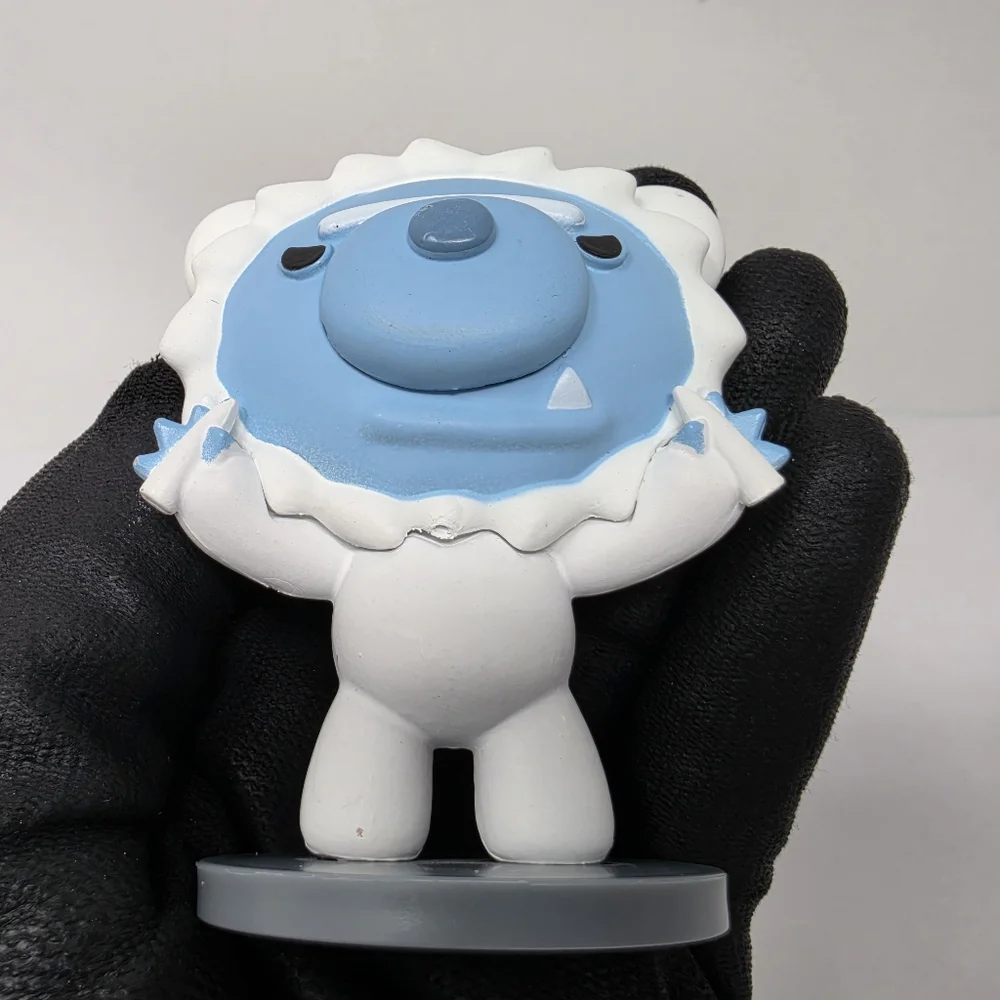Deddy Bear White and Blue Toy Figure